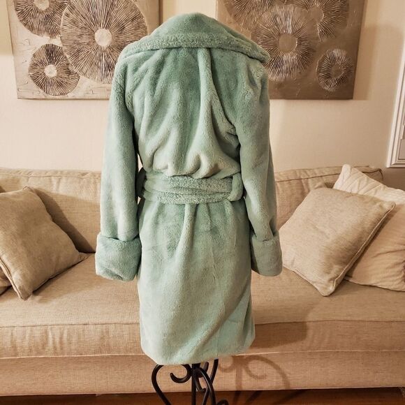 Halogen X Atlantic-Pacific Faux Fur Coat sz Small - Picture 9 of 13